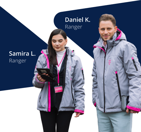 Bild von Ranger Mitarbeiterin Samira D. und Daniel K.